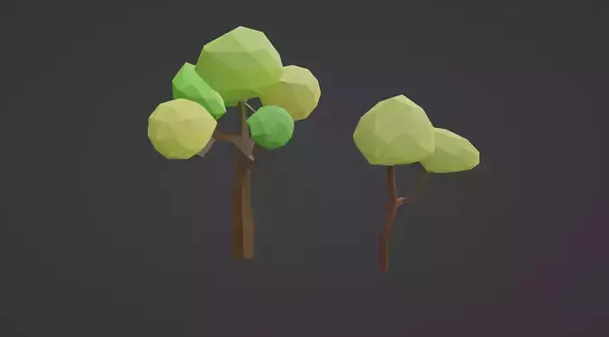 Low Poly 3D Tree