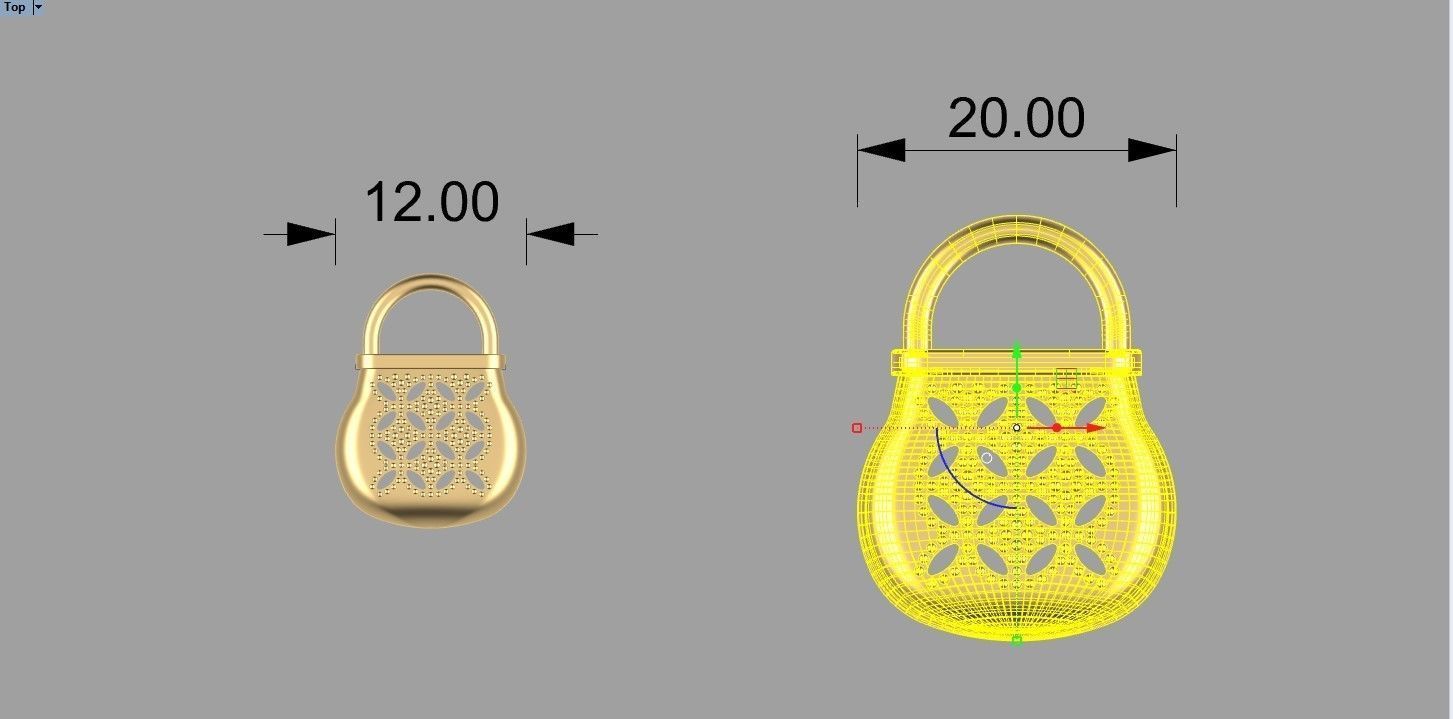BAG LEAF PATTERN MODEL 1 3D print model_6