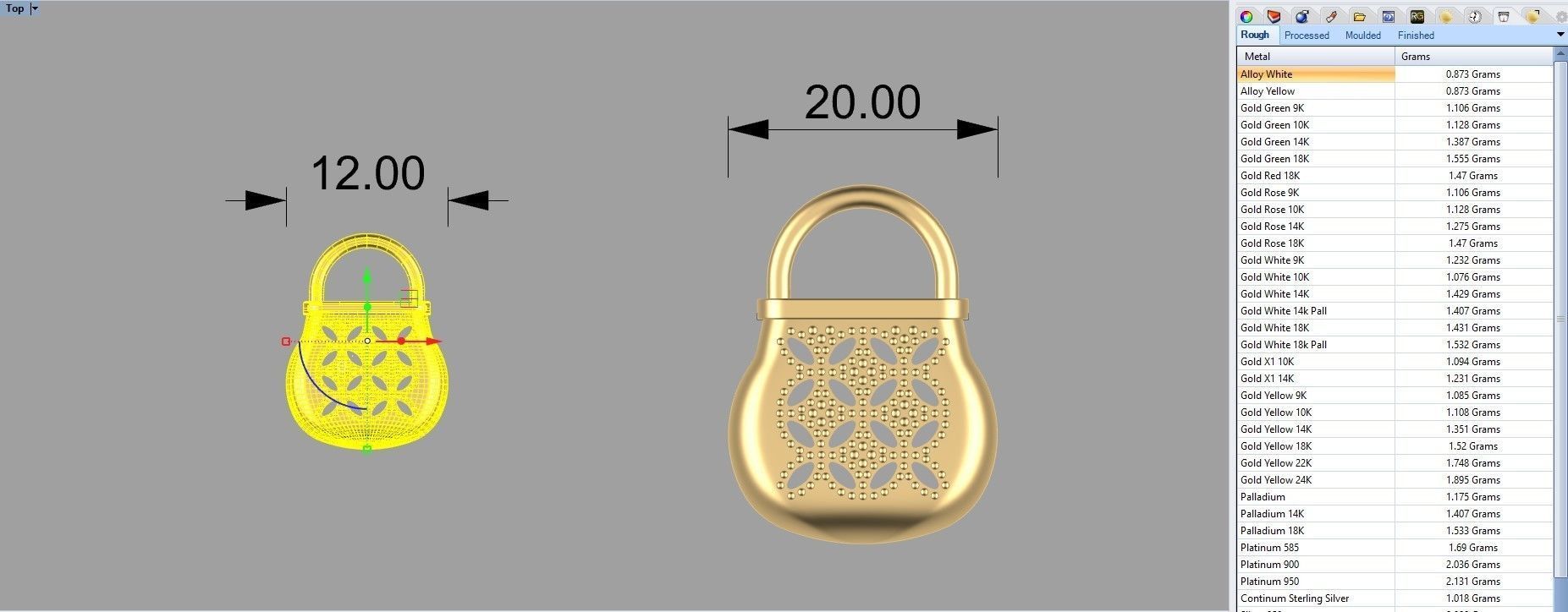 BAG LEAF PATTERN MODEL 1 3D print model_5