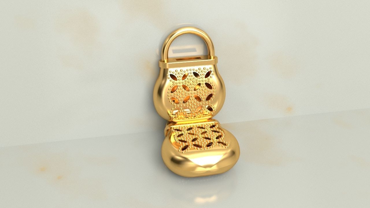 BAG LEAF PATTERN MODEL 1 3D print model_4