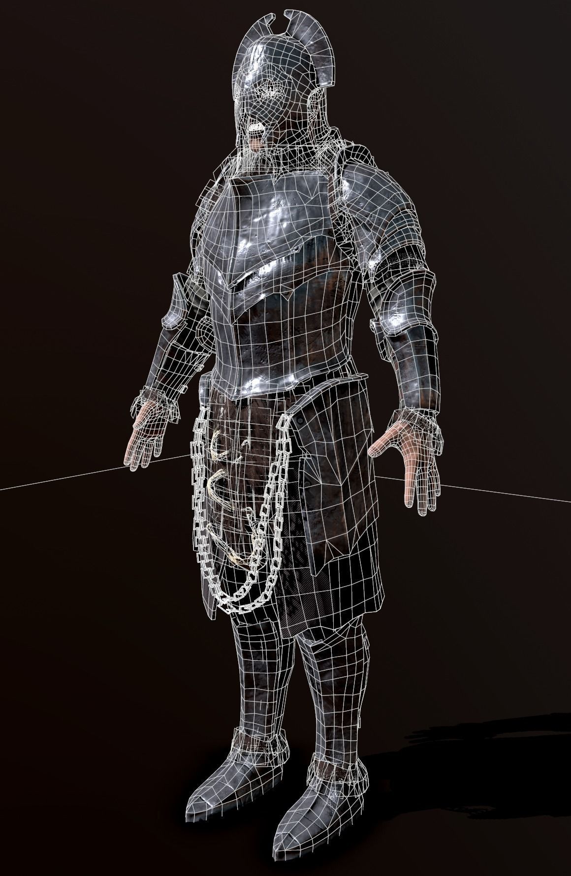 Orc creature Low-poly 3D model_13