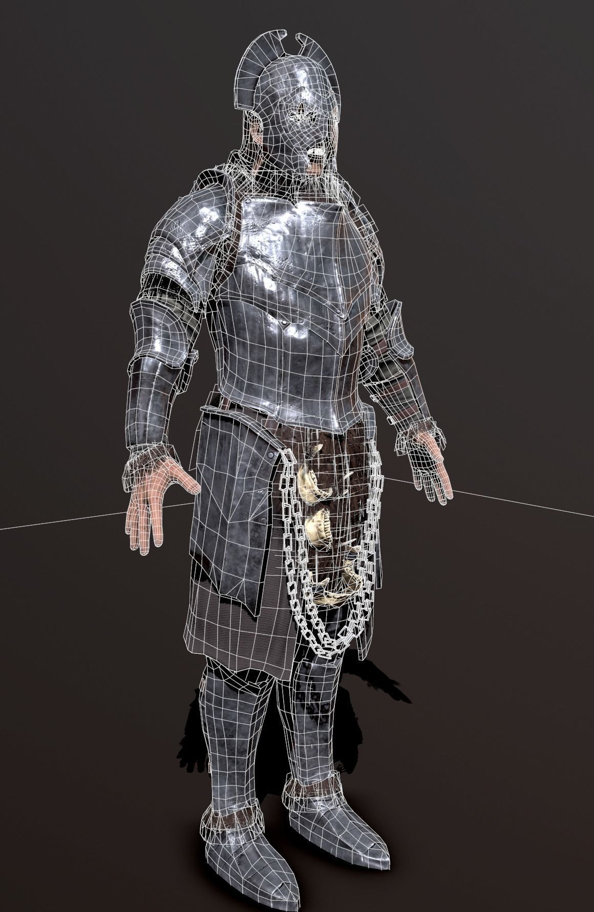 Orc creature Low-poly 3D model_18