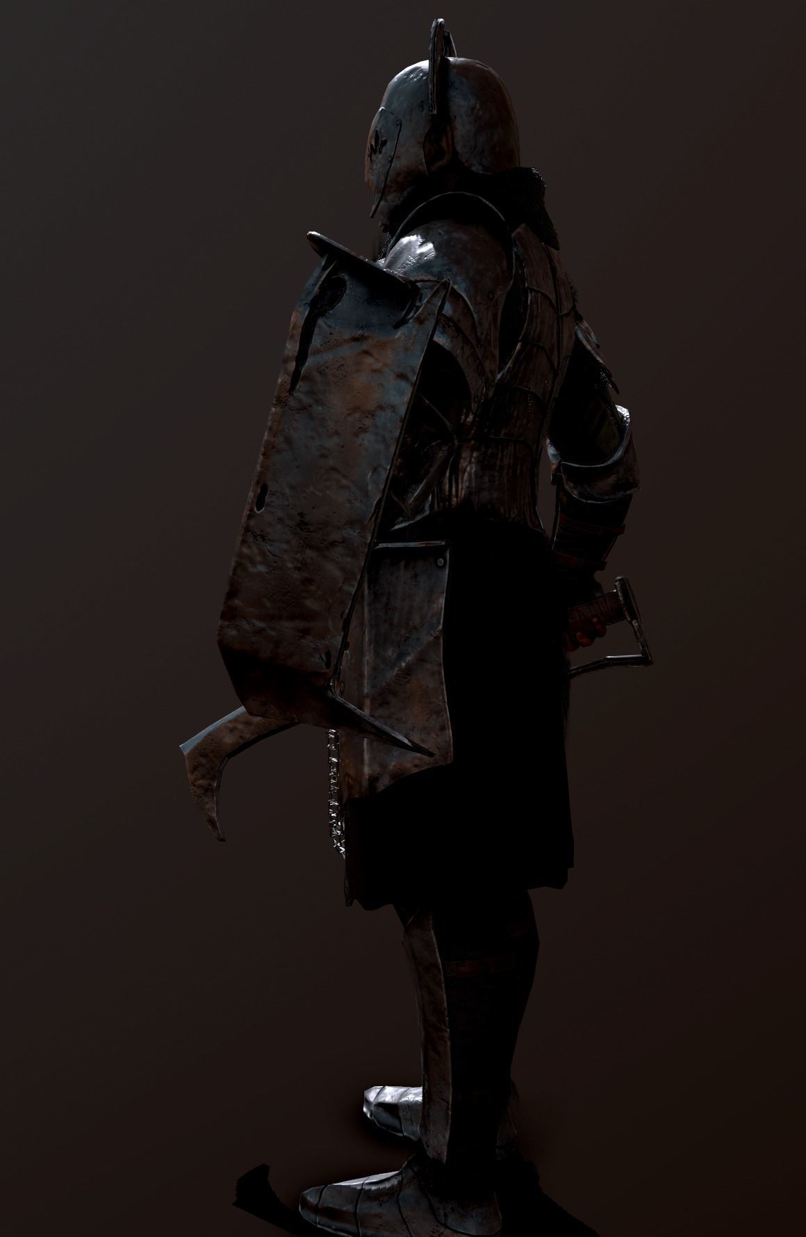 Orc creature Low-poly 3D model_6