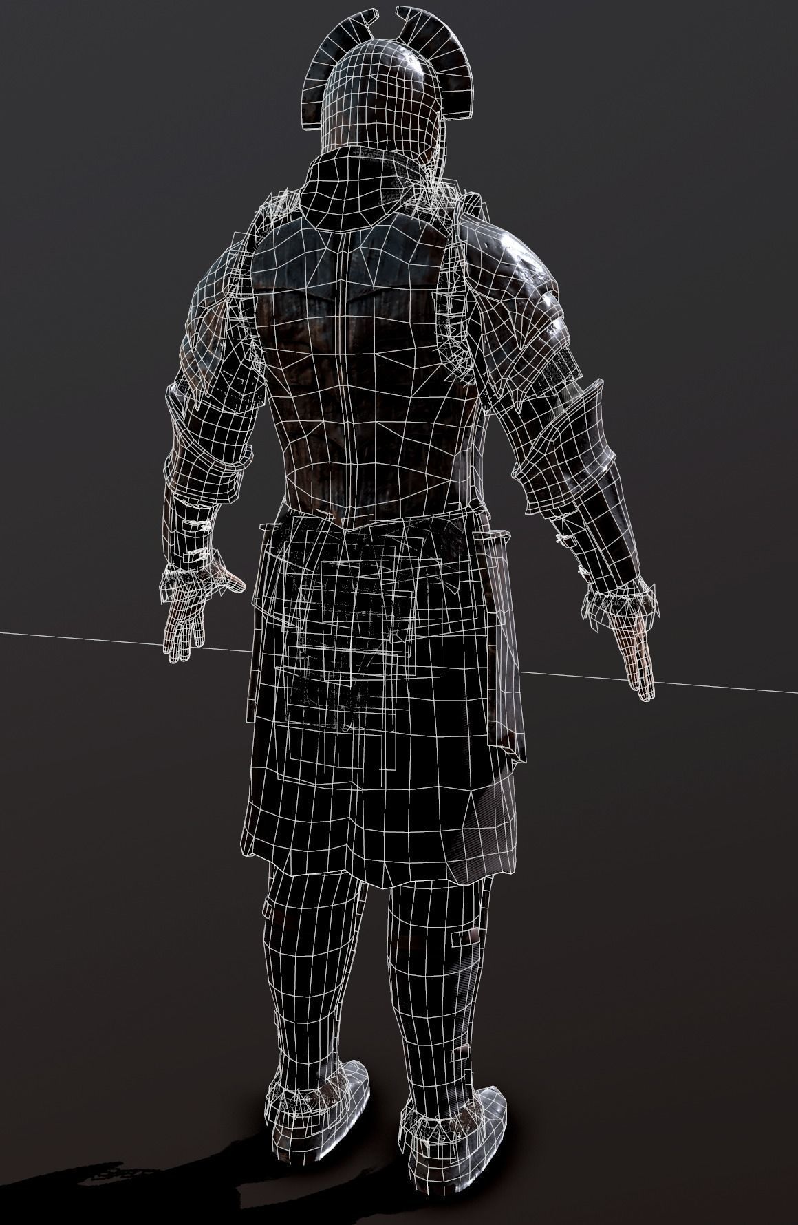 Orc creature Low-poly 3D model_16