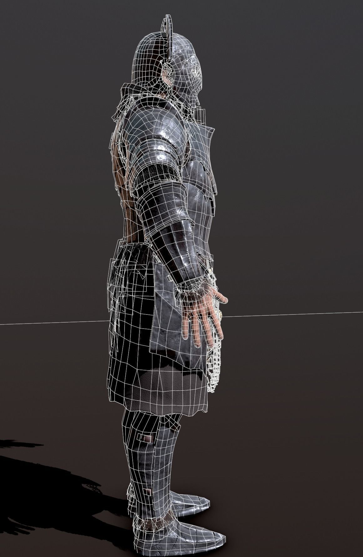 Orc creature Low-poly 3D model_17