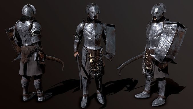 Orc creature Low-poly 3D model