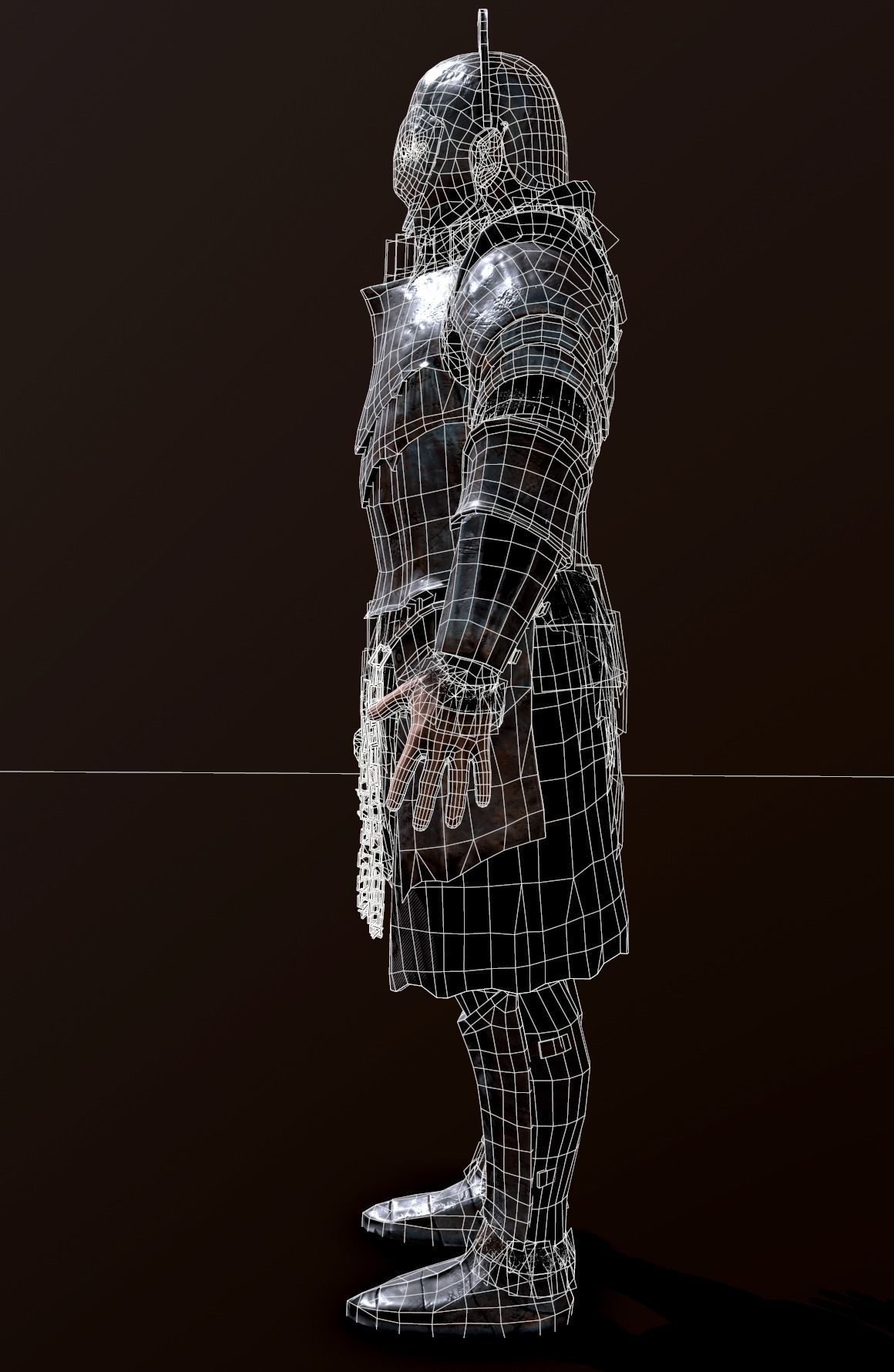 Orc creature Low-poly 3D model_14