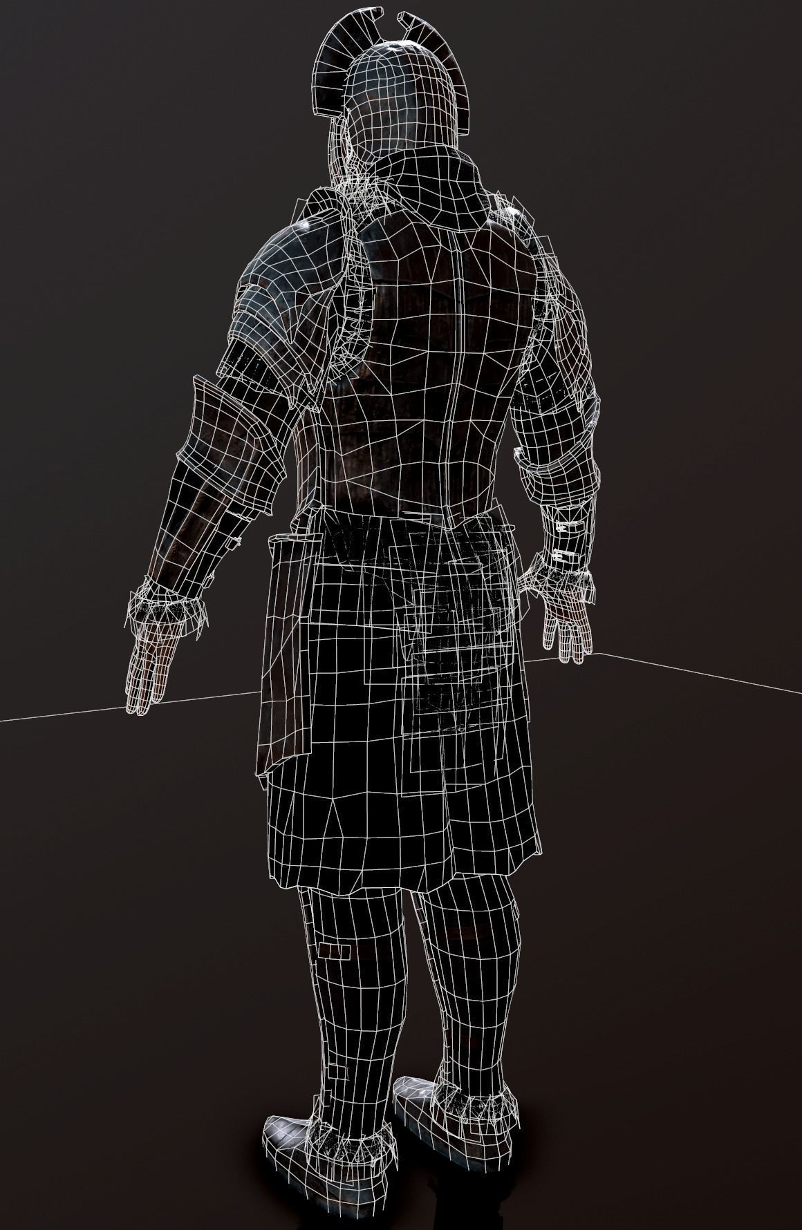 Orc creature Low-poly 3D model_15