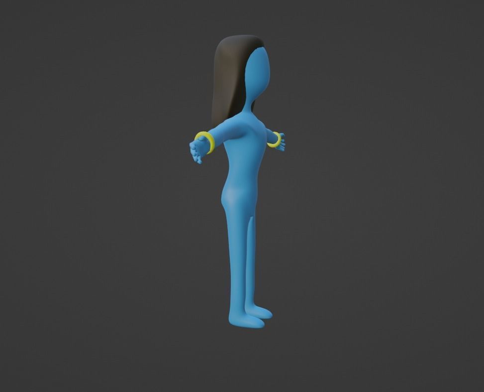 3D Stick Man 3D model_1