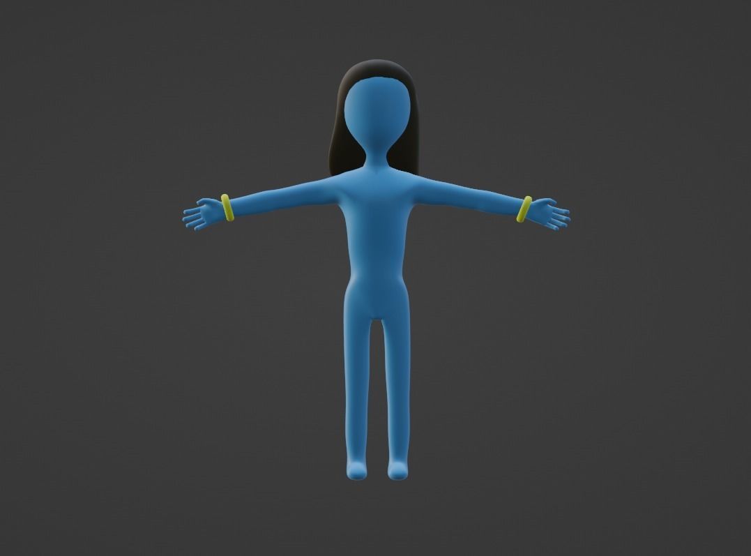3D Stick Man 3D model_2