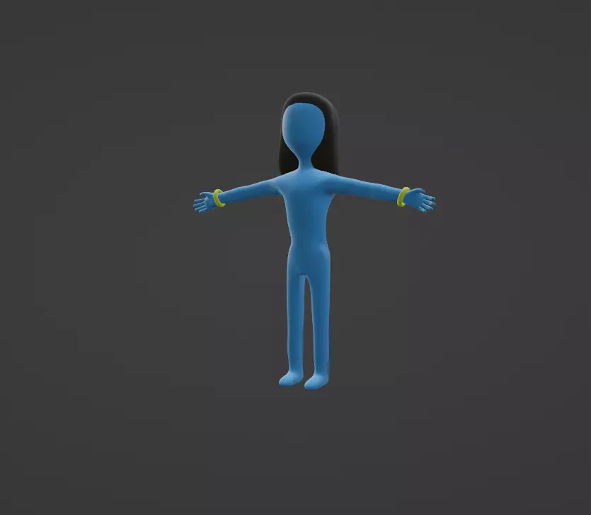3D Stick Man 3D model_0