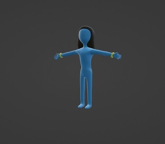3D Stick Man 3D model