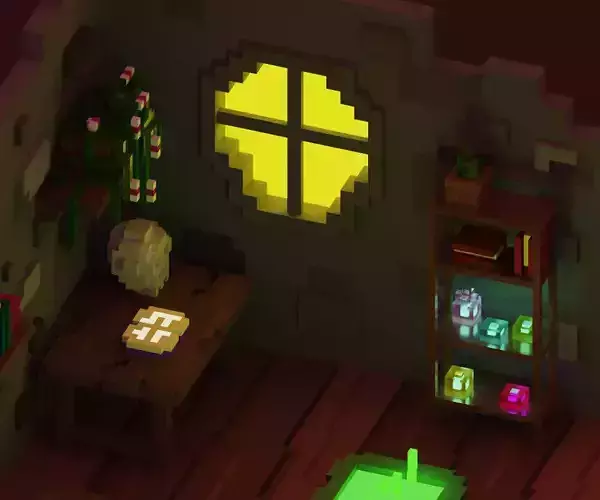 Voxel Art Witch House