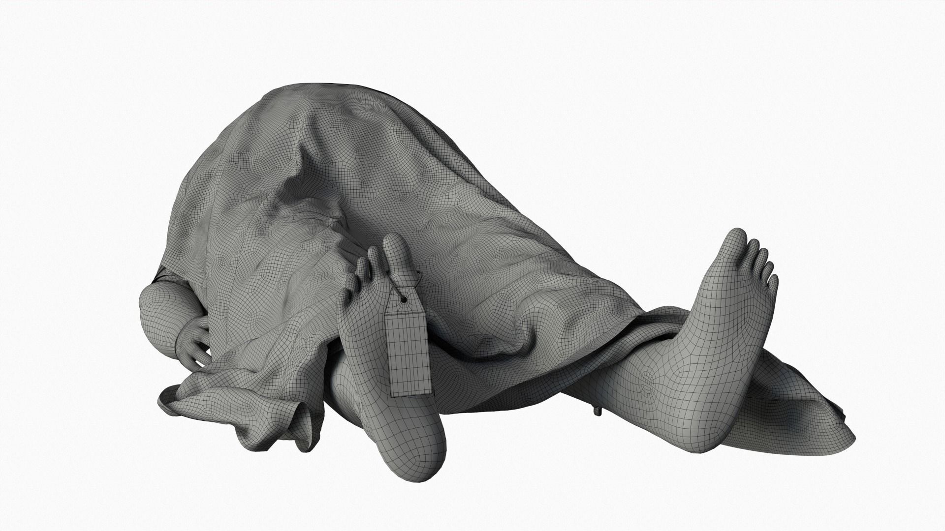 Stylized dead body vol2 3D model_10