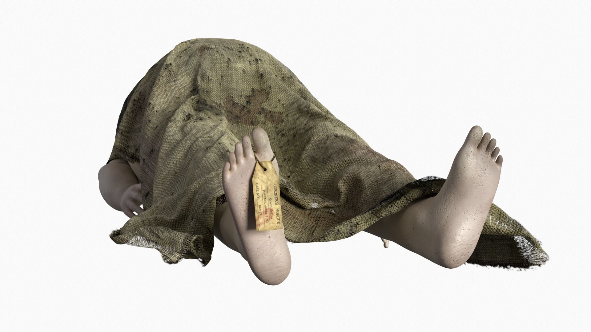 Stylized dead body vol2 3D model_5