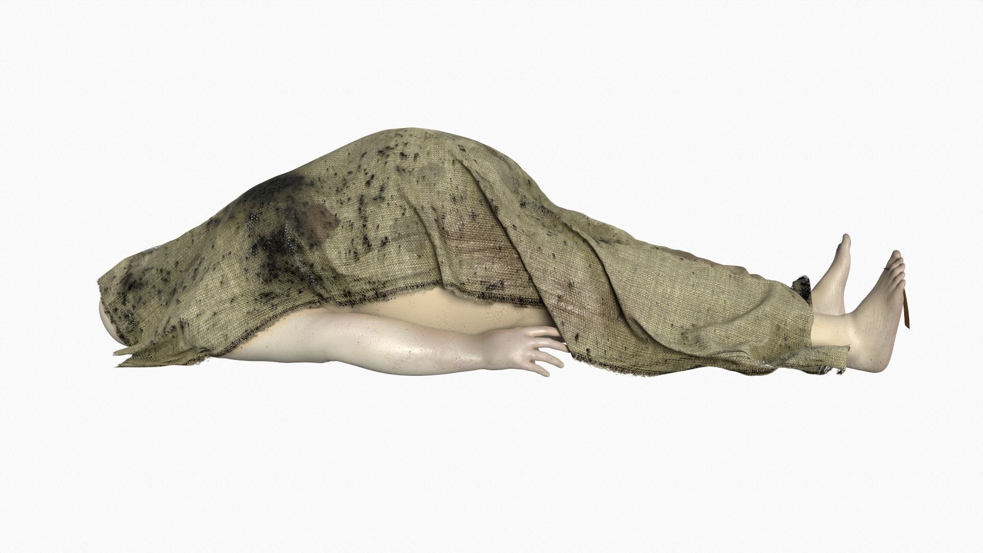 Stylized dead body vol2 3D model_3