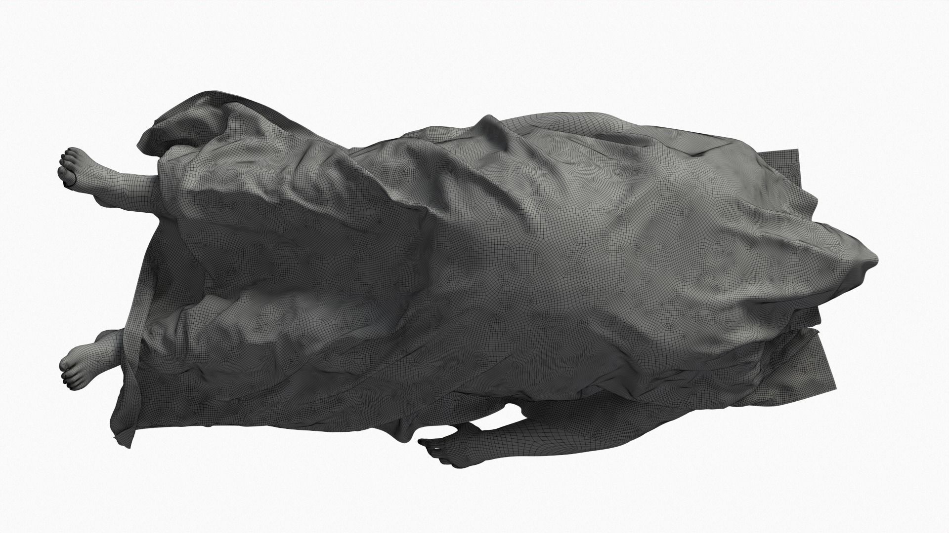 Stylized dead body vol2 3D model_12