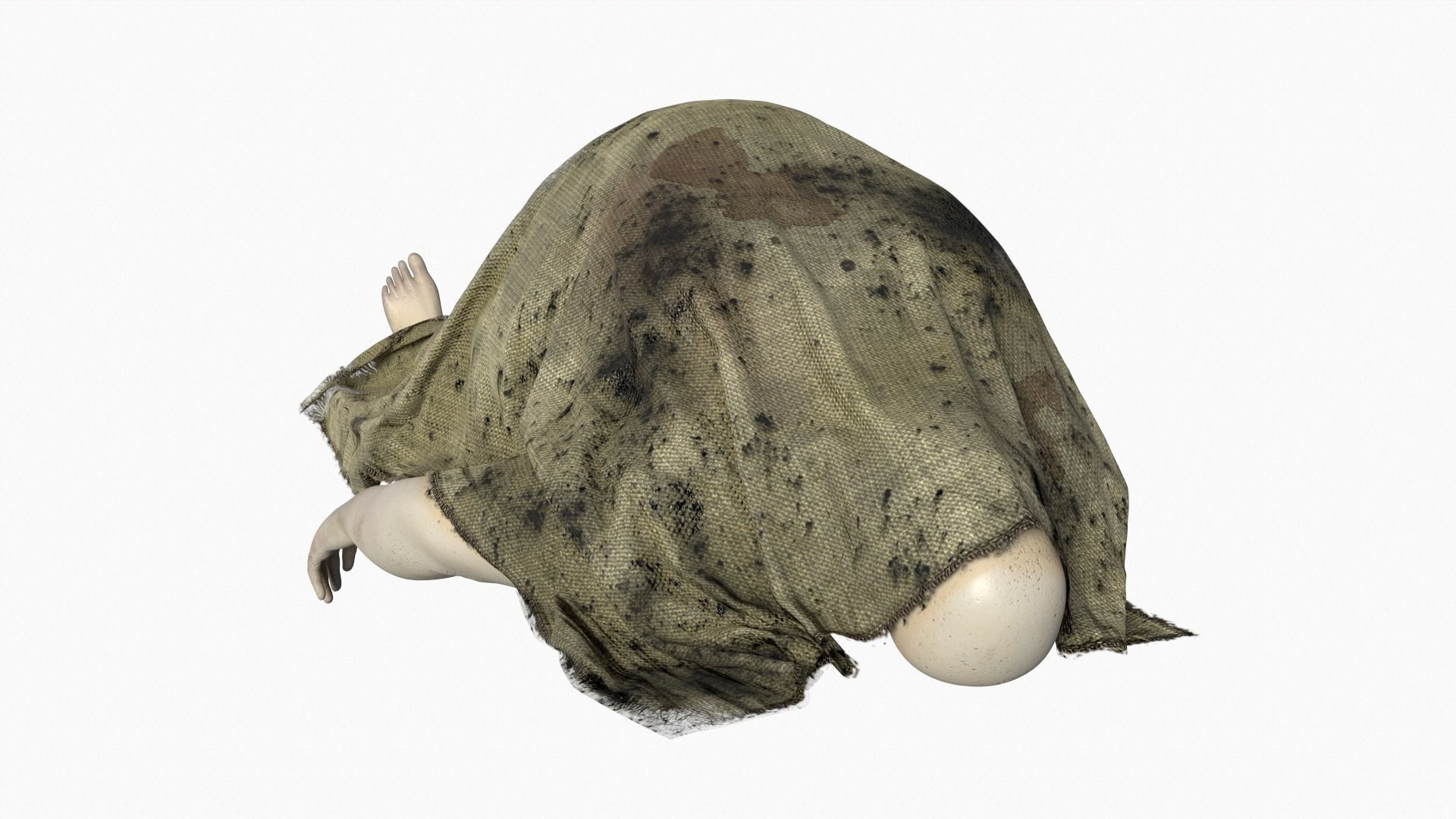 Stylized dead body vol2 3D model_6