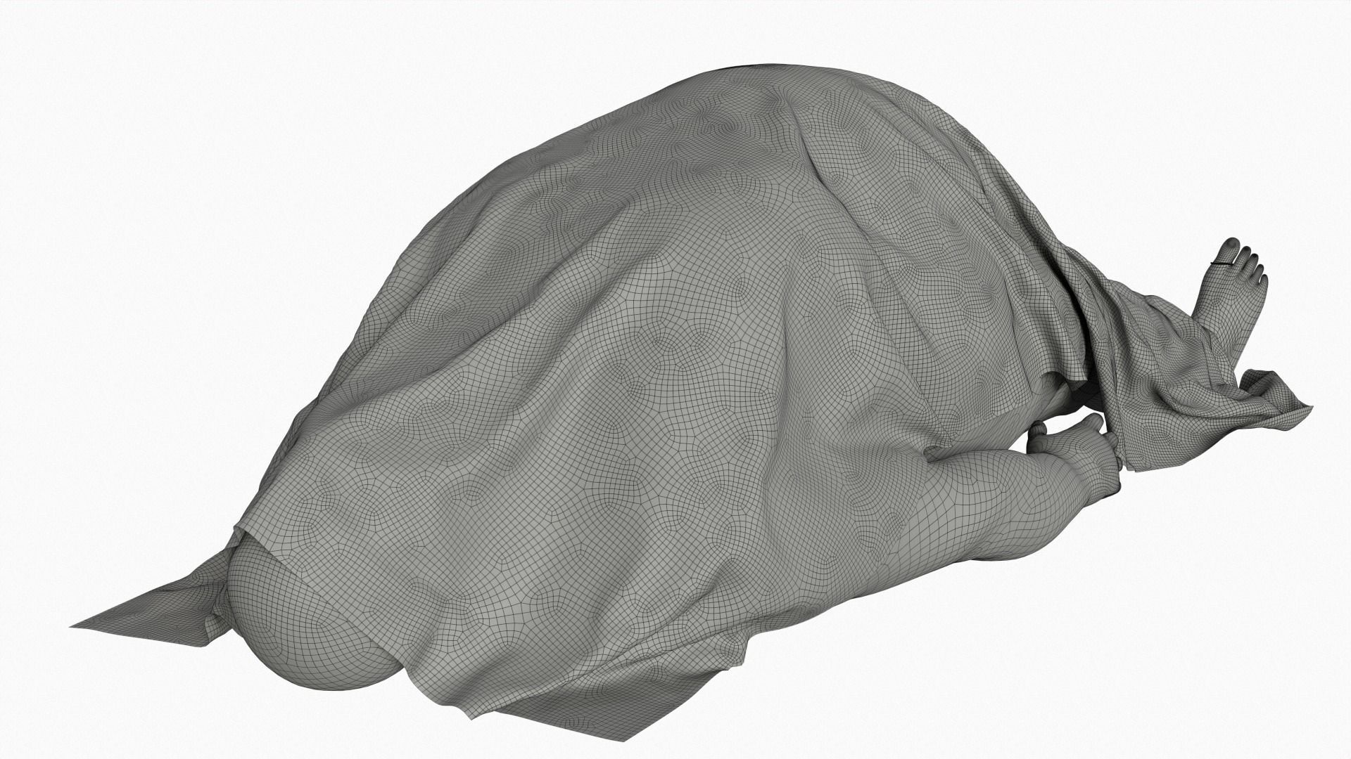 Stylized dead body vol2 3D model_11