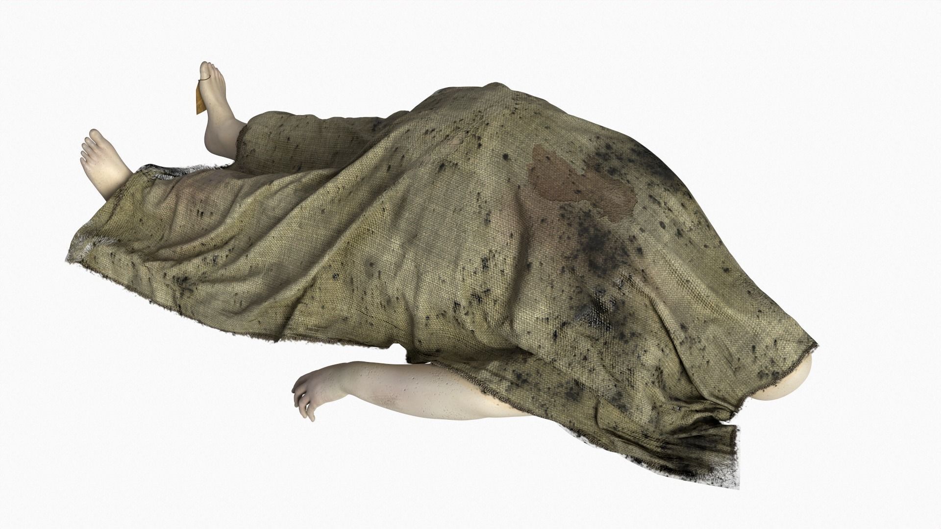 Stylized dead body vol2 3D model_4