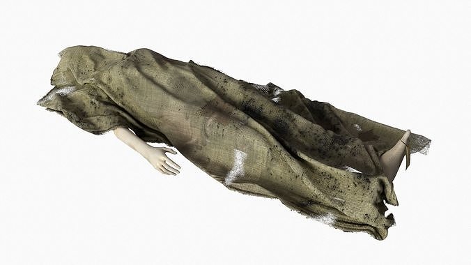 Stylized dead body vol4 3D model