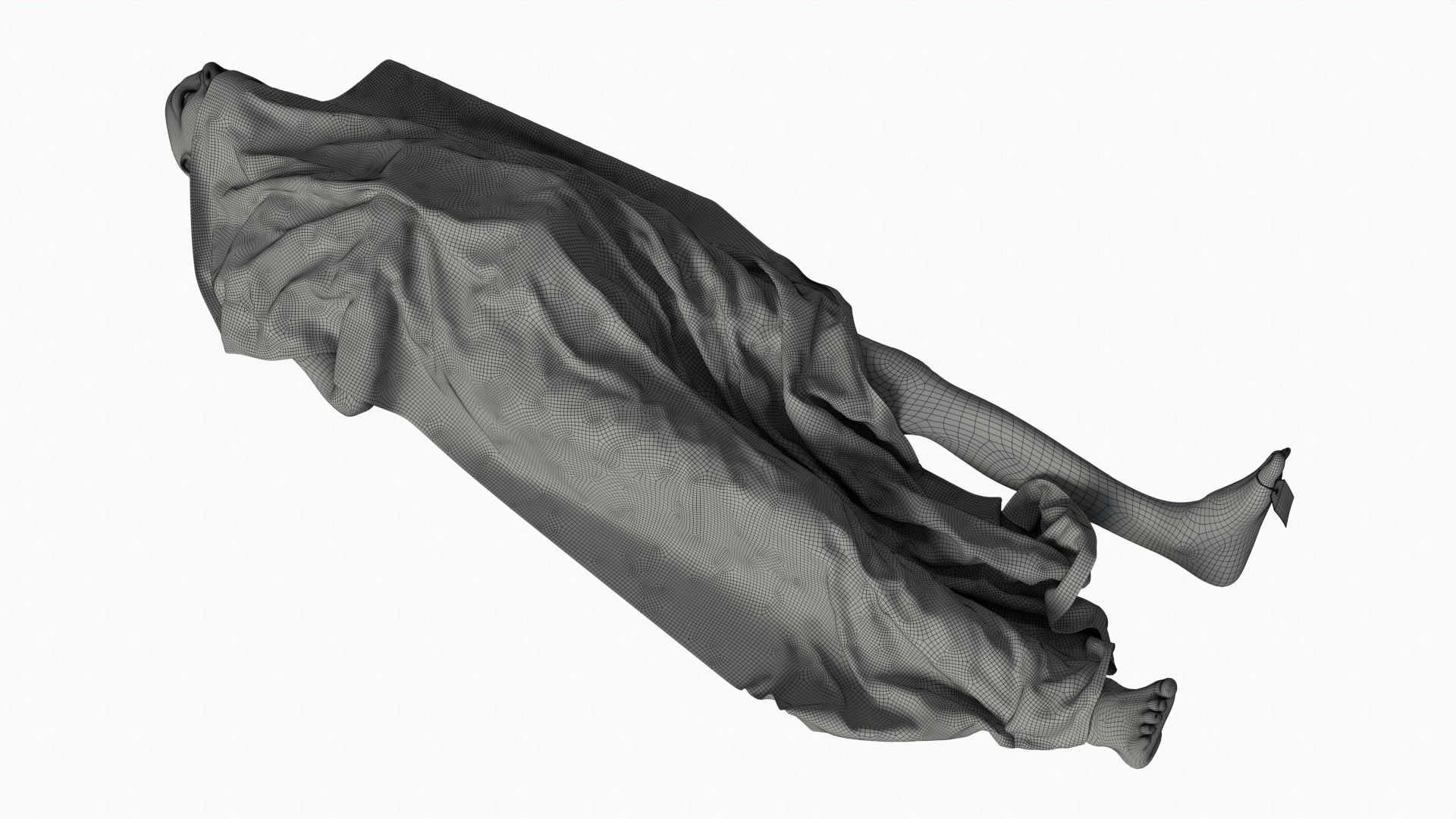 Stylized dead body vol5 3D model_9