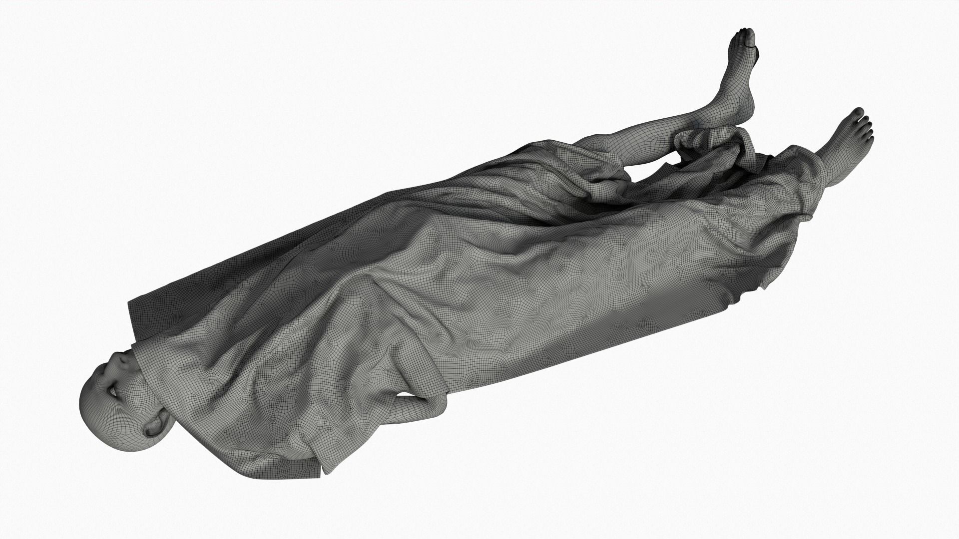Stylized dead body vol5 3D model_8