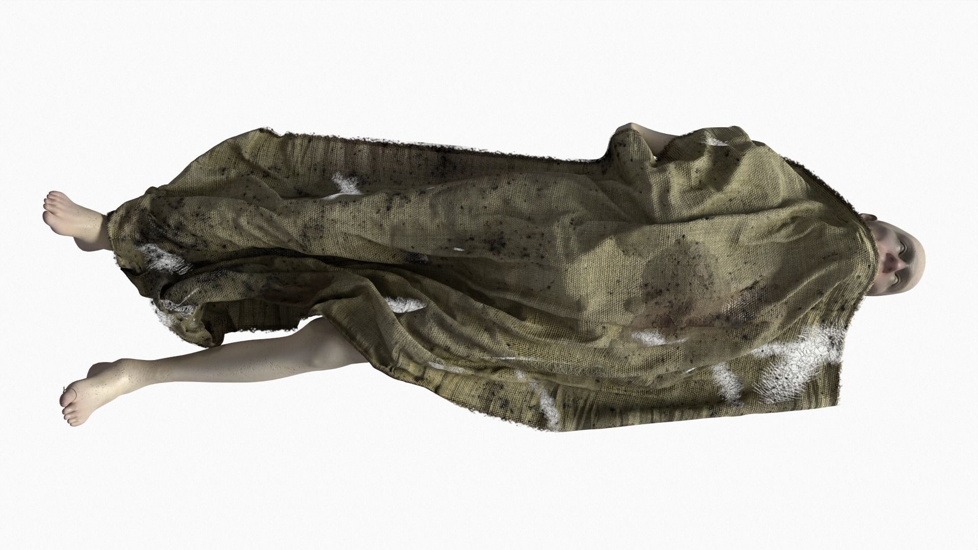 Stylized dead body vol5 3D model_4