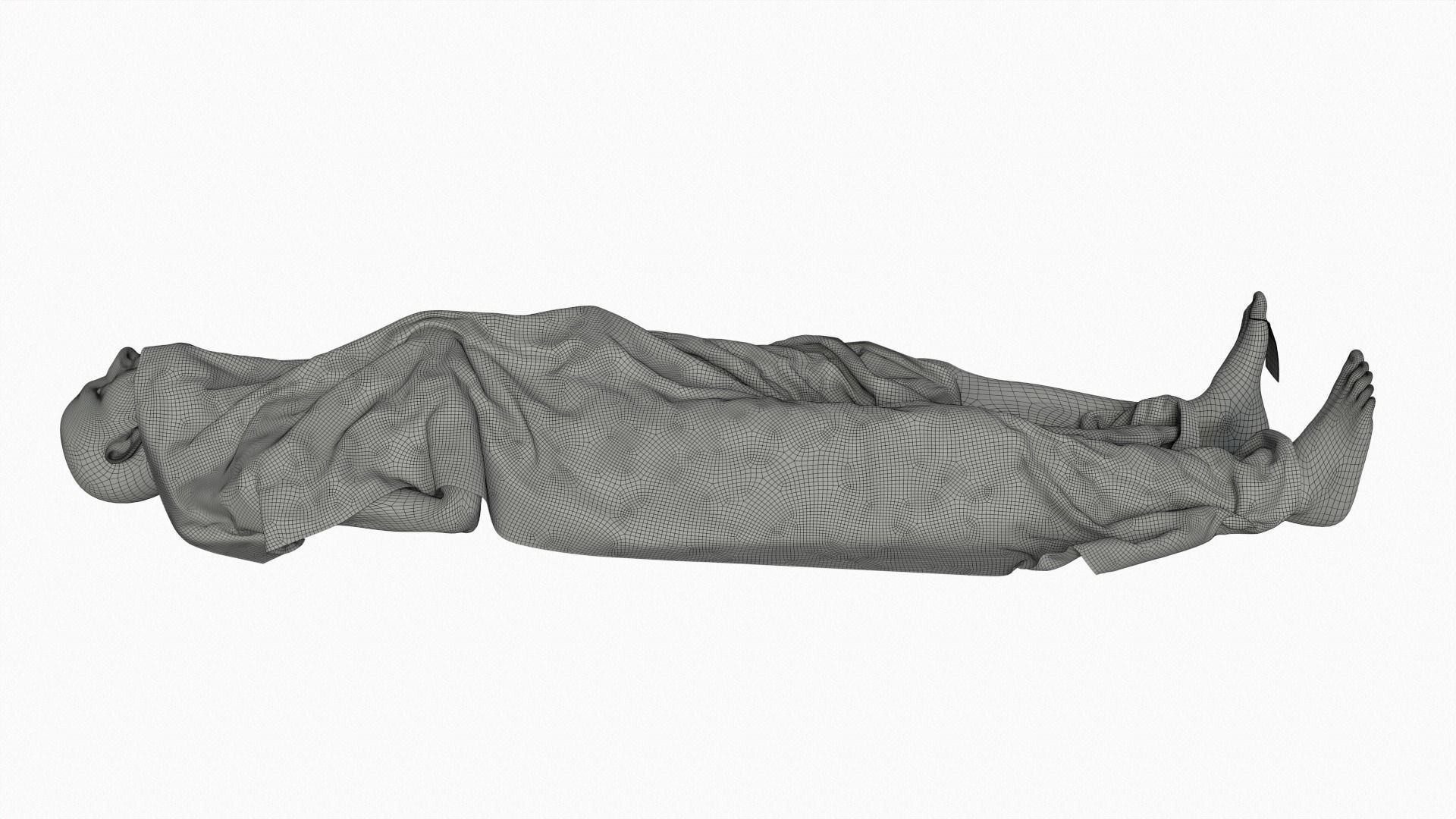 Stylized dead body vol5 3D model_7