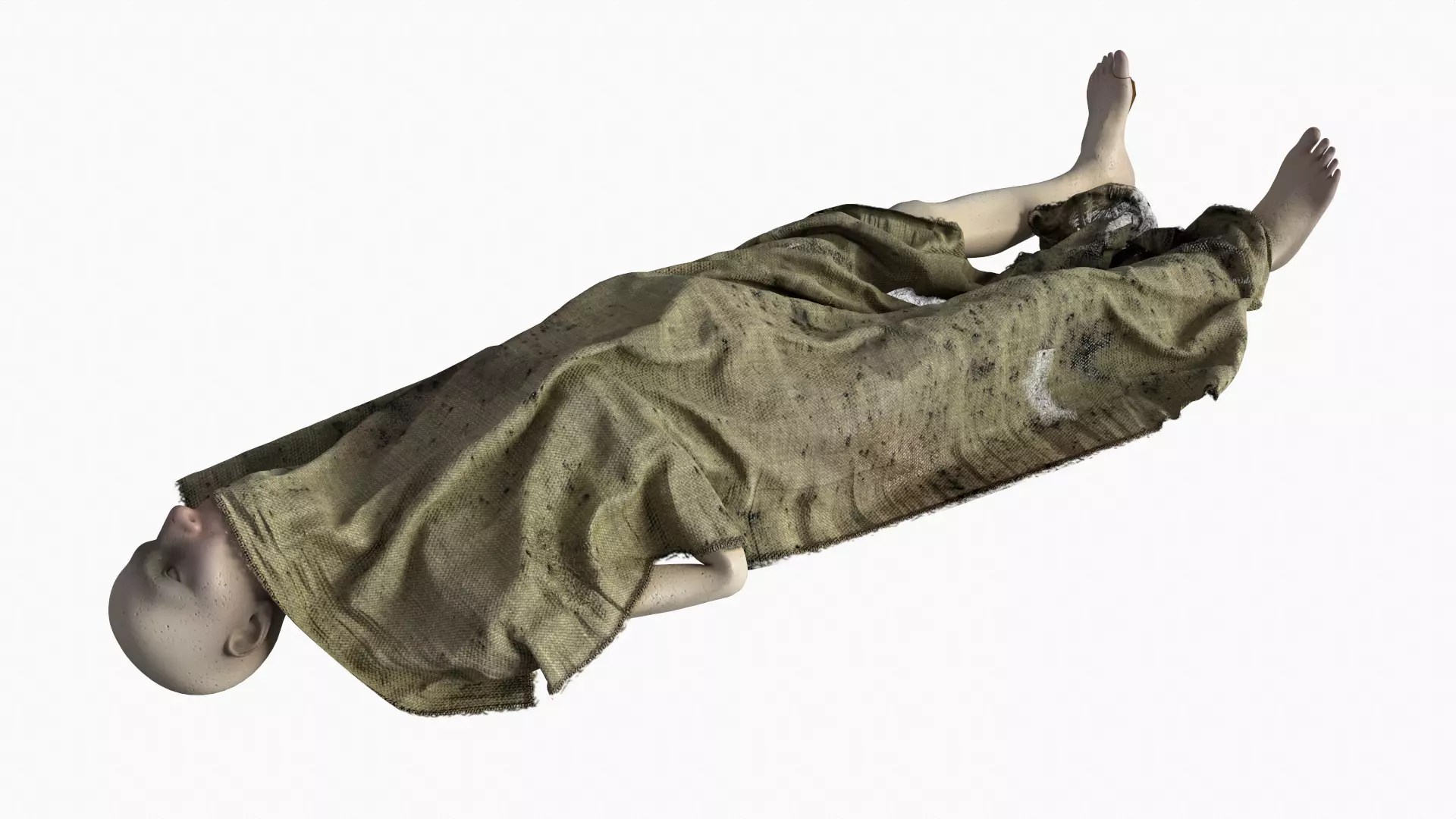 Stylized dead body vol5 3D model_0