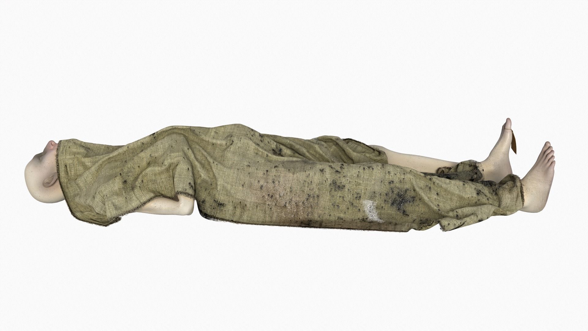 Stylized dead body vol5 3D model_2