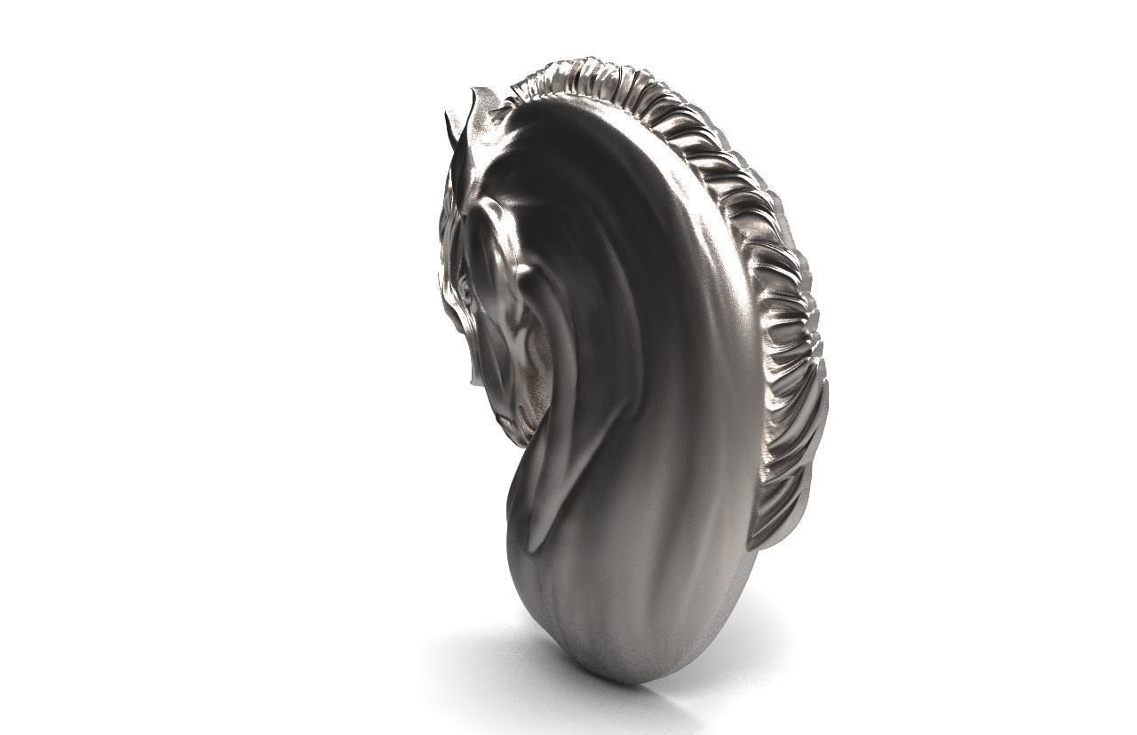 Horse pendant  3D print model_6
