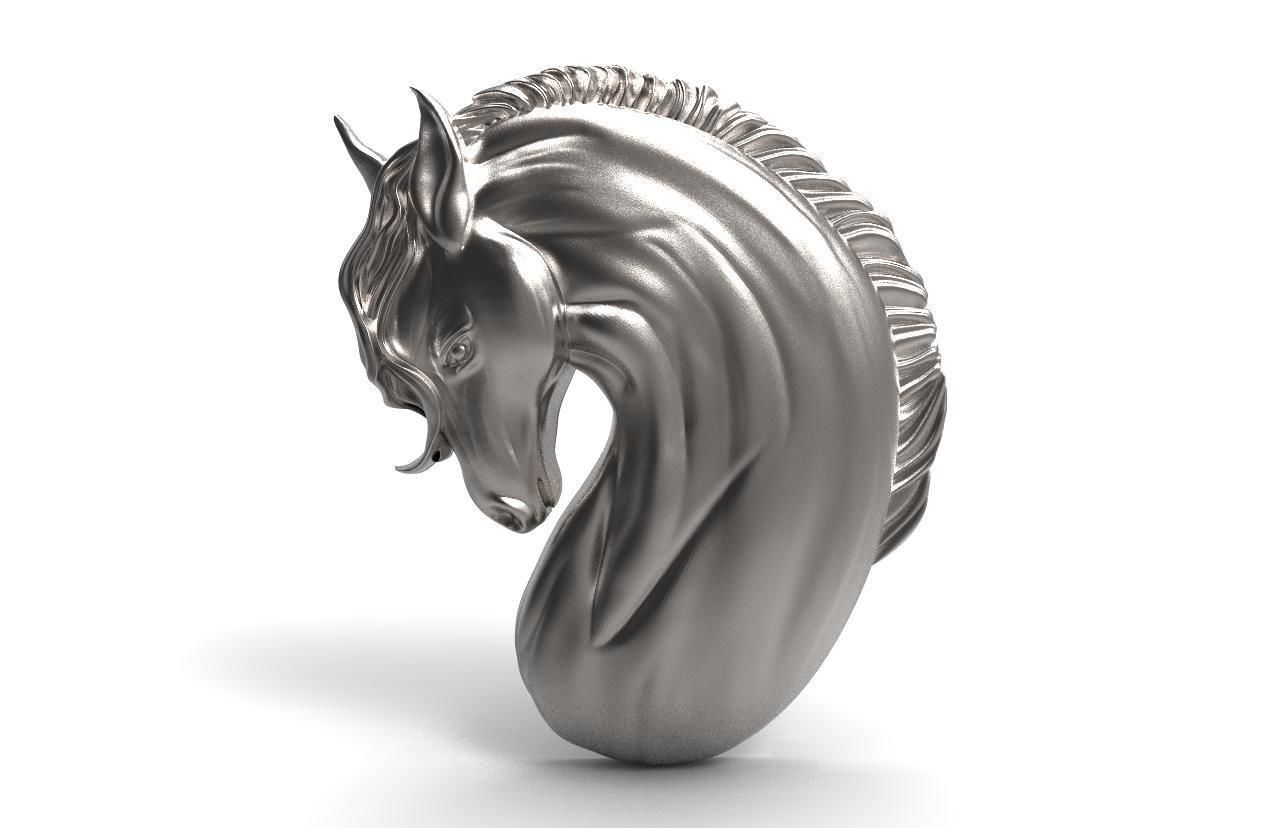 Horse pendant  3D print model_4