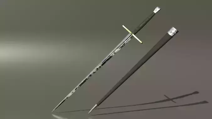 Kings Long Sword Low-poly 3D model