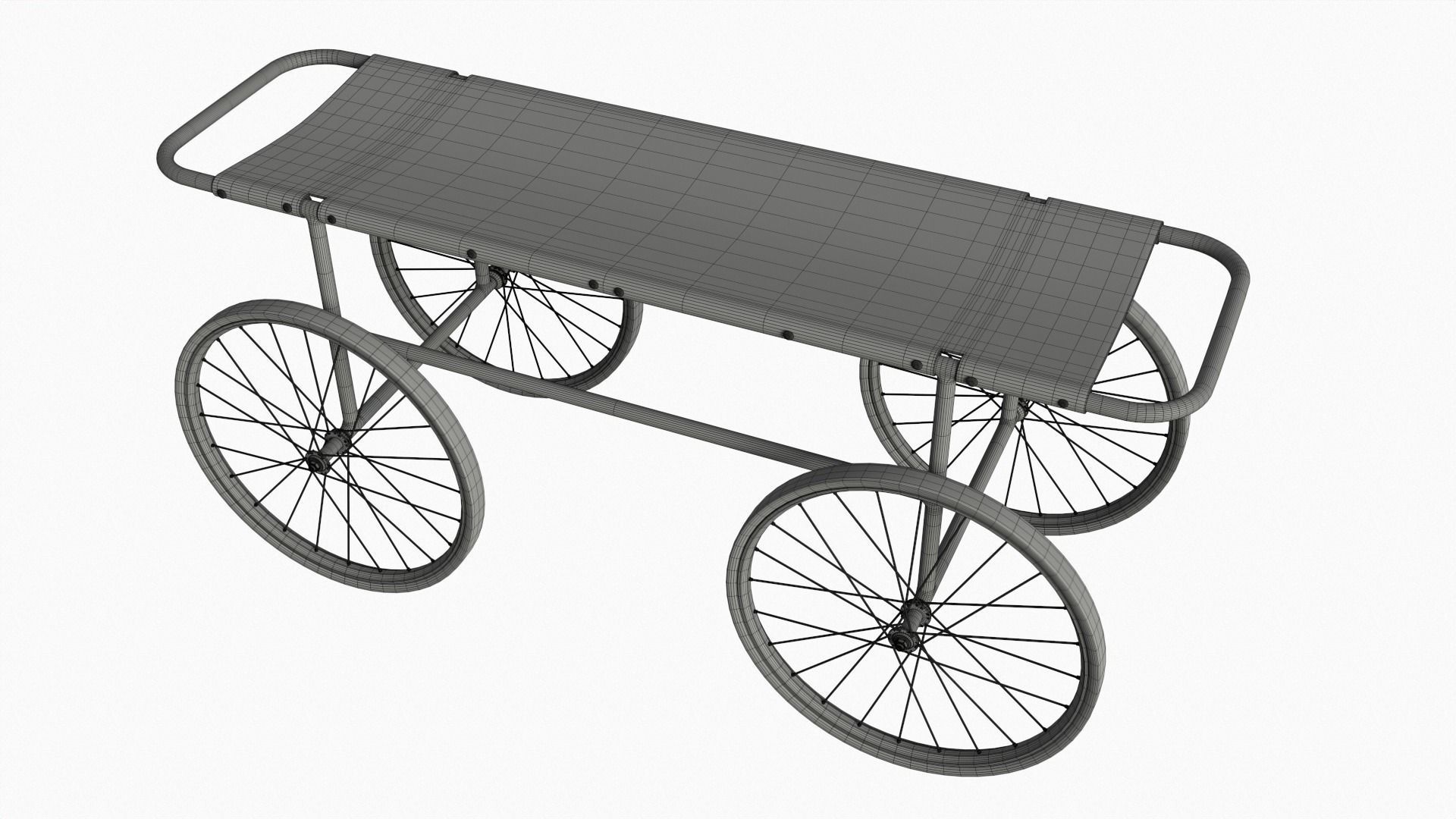 Old gurney vol3 3D model_8