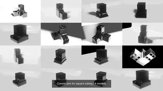 Connectors for square tubing