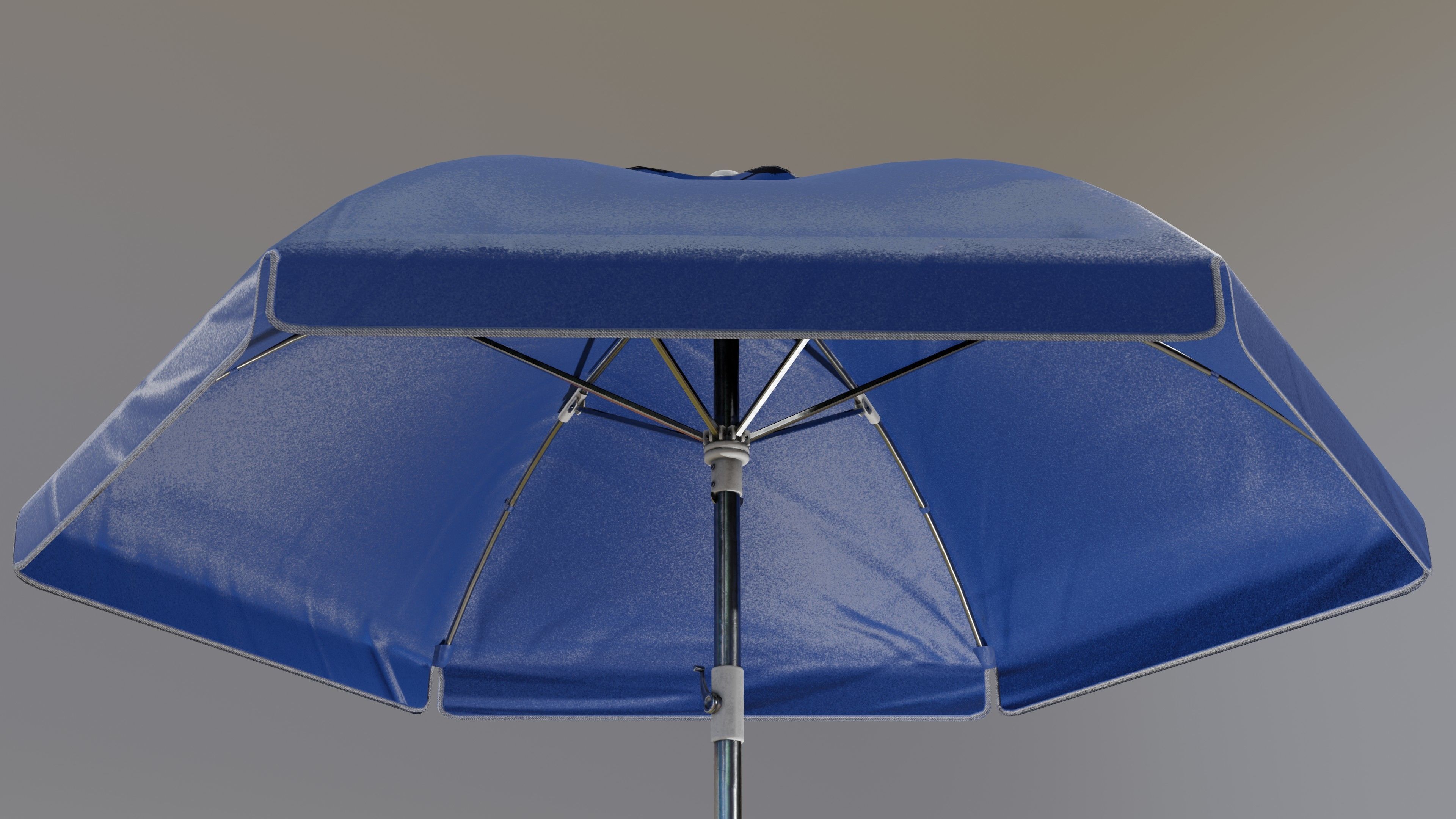 Sunshade umbrella Low-poly 3D model_30