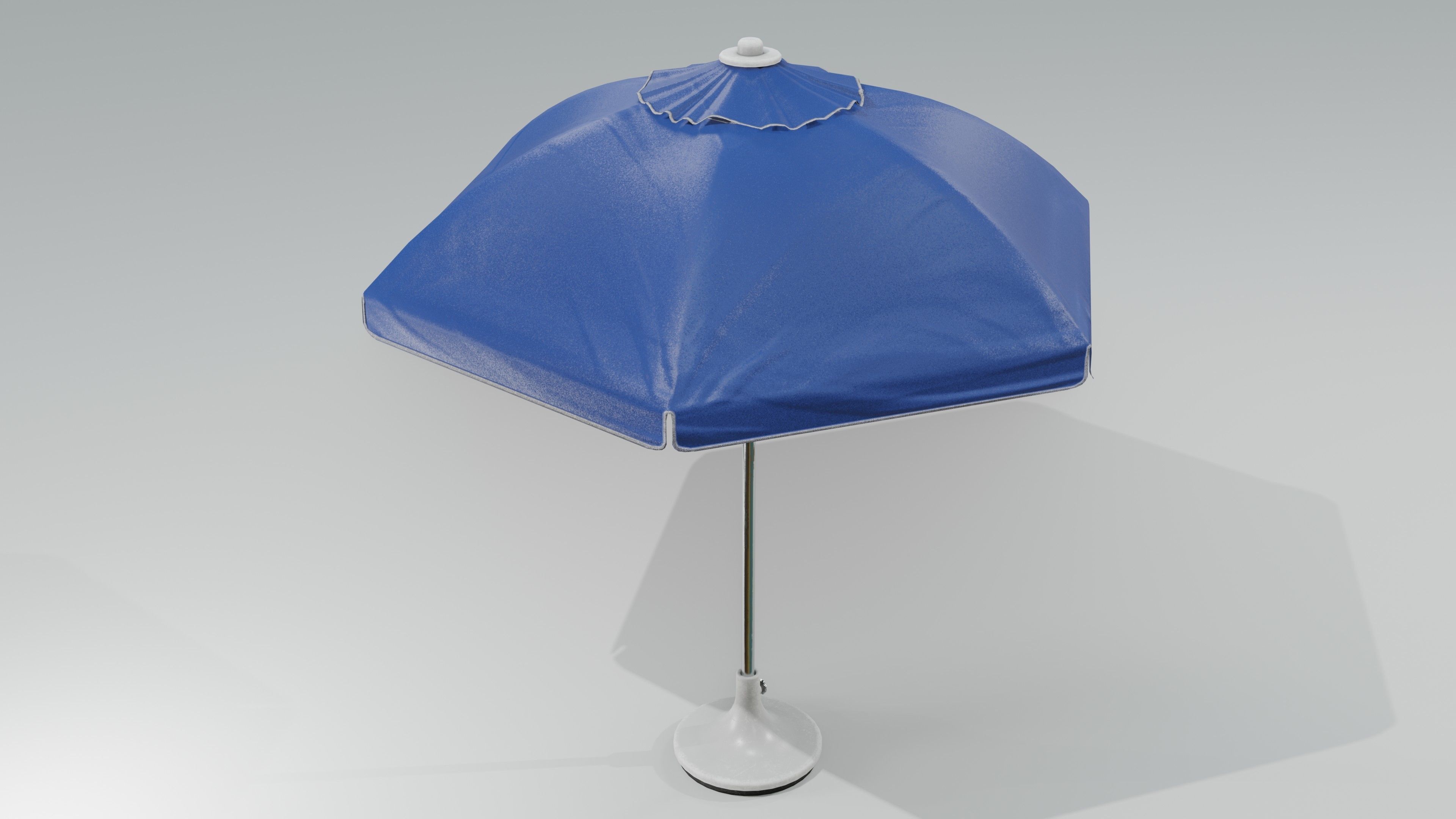 Sunshade umbrella Low-poly 3D model_11