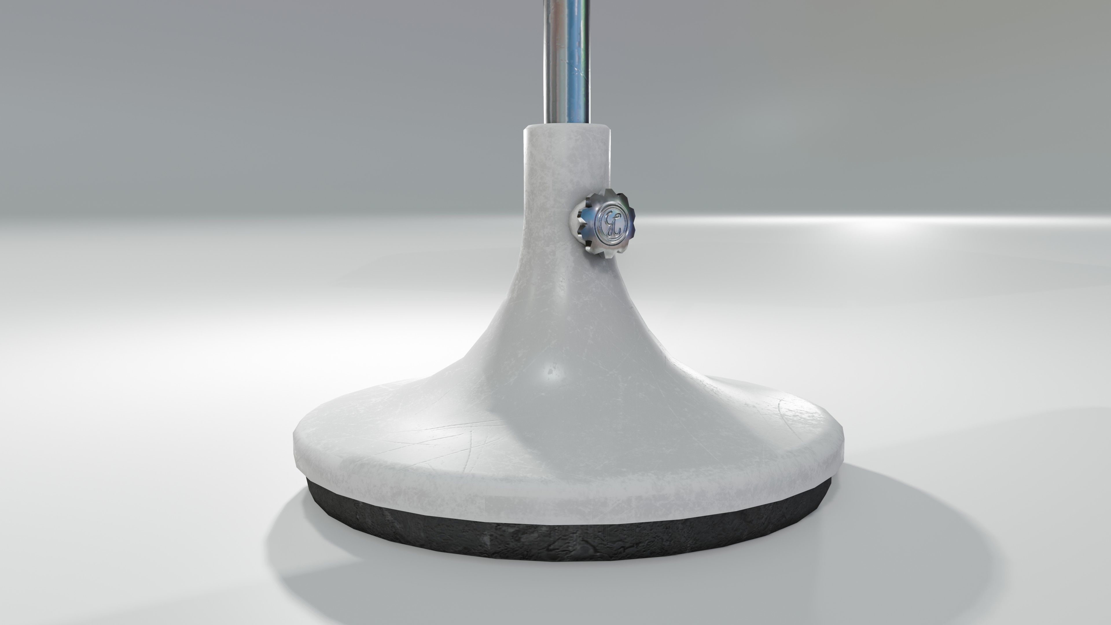 Sunshade umbrella Low-poly 3D model_23