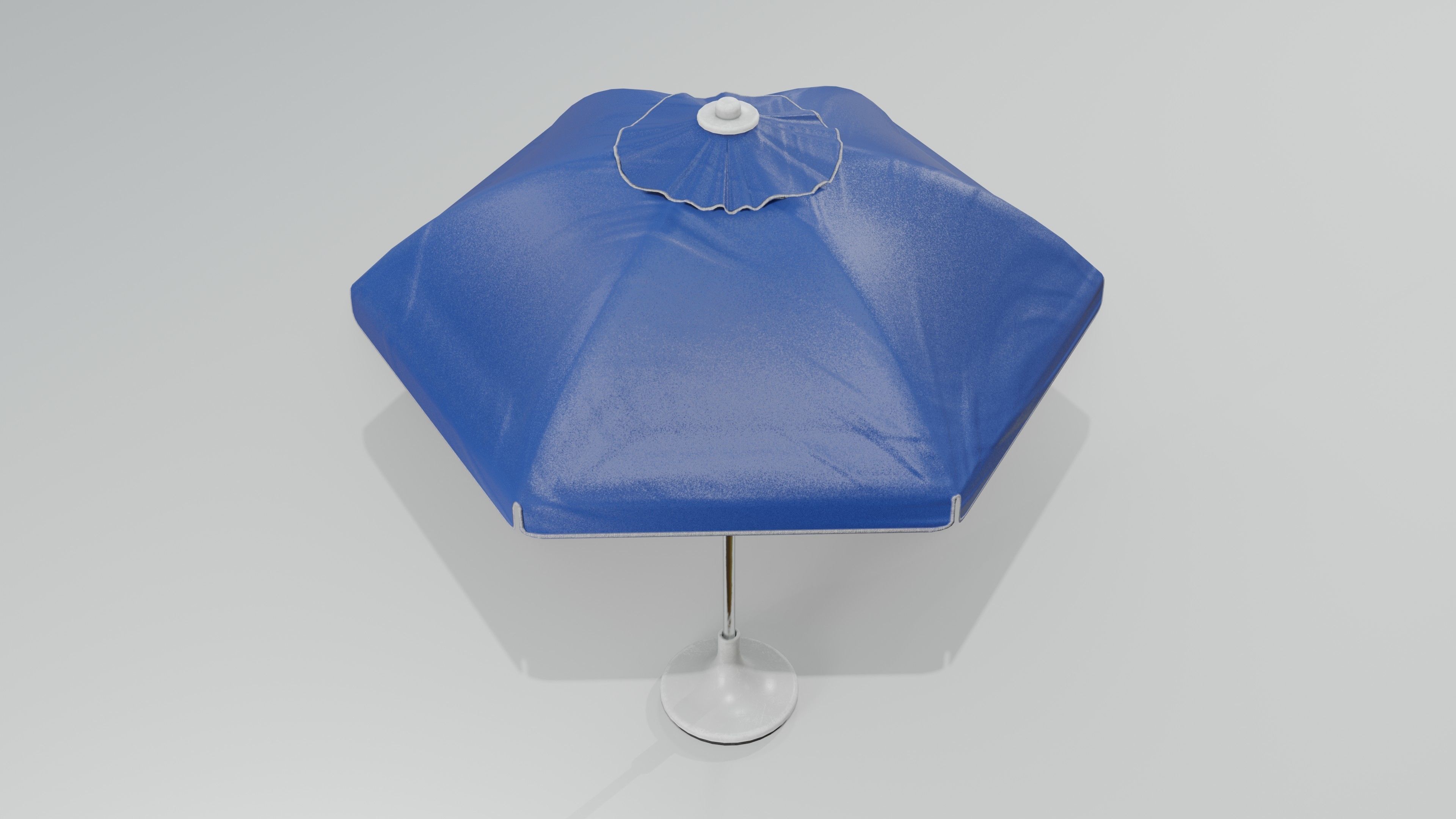 Sunshade umbrella Low-poly 3D model_29