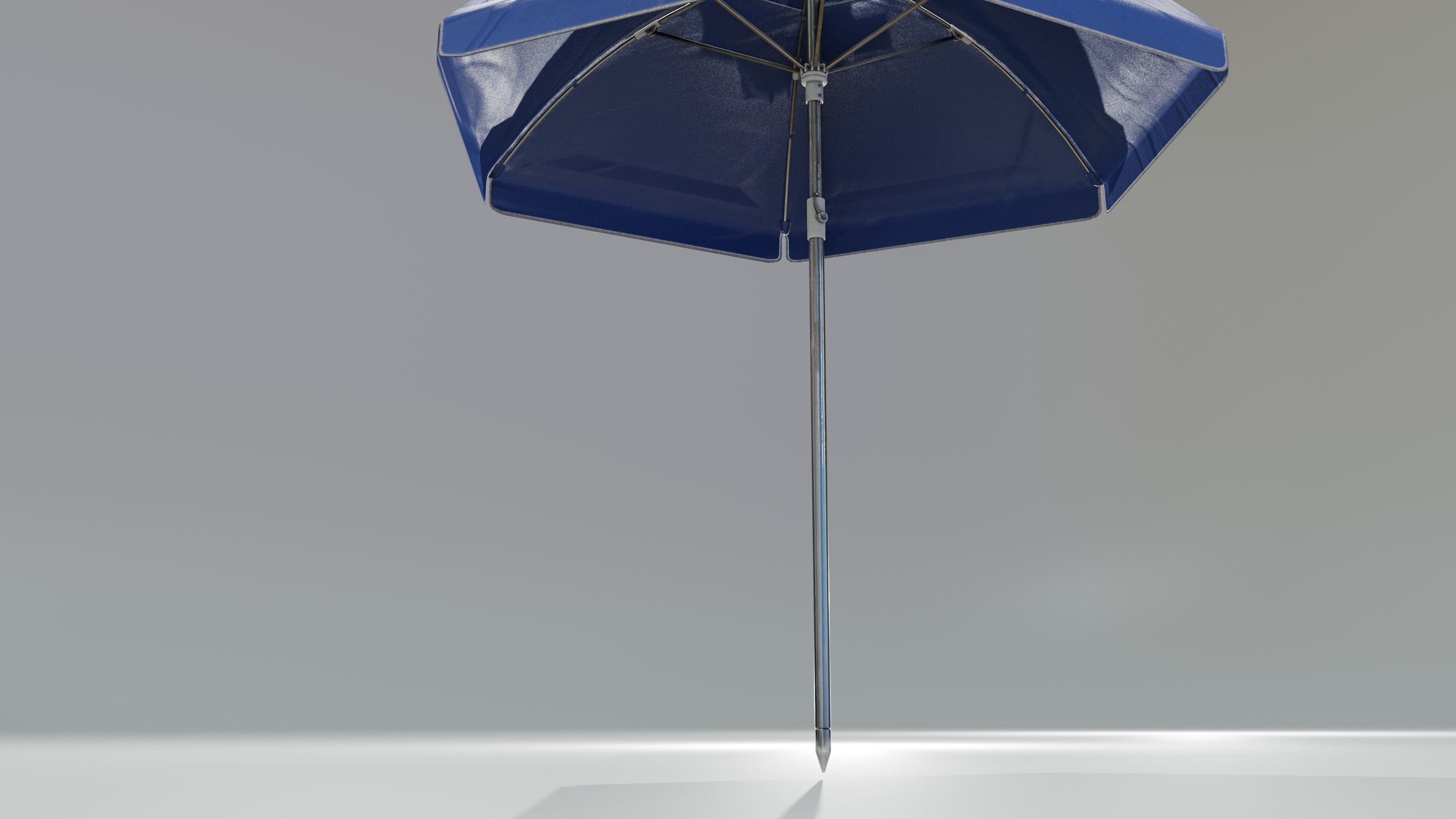 Sunshade umbrella Low-poly 3D model_21