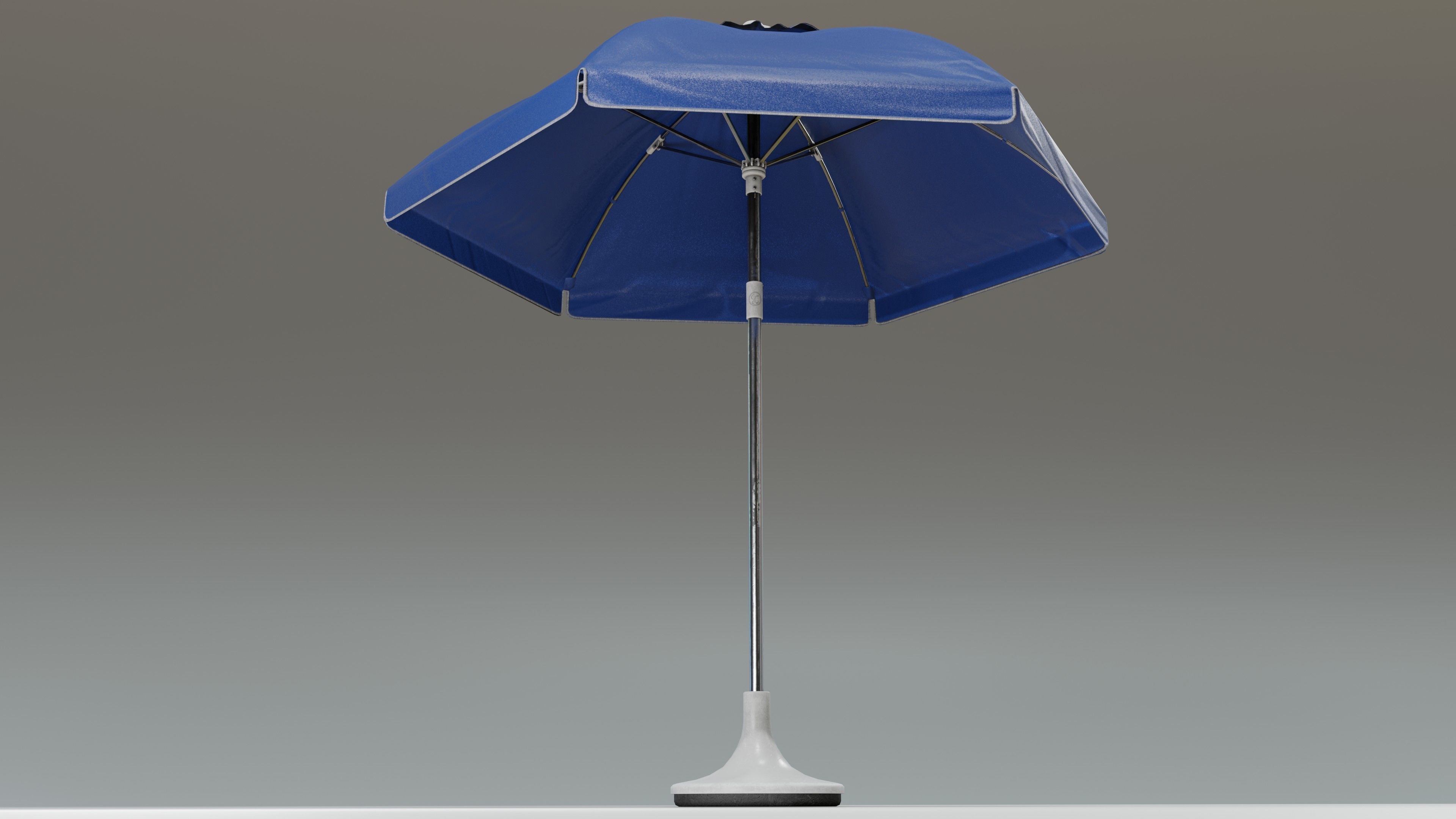 Sunshade umbrella Low-poly 3D model_32