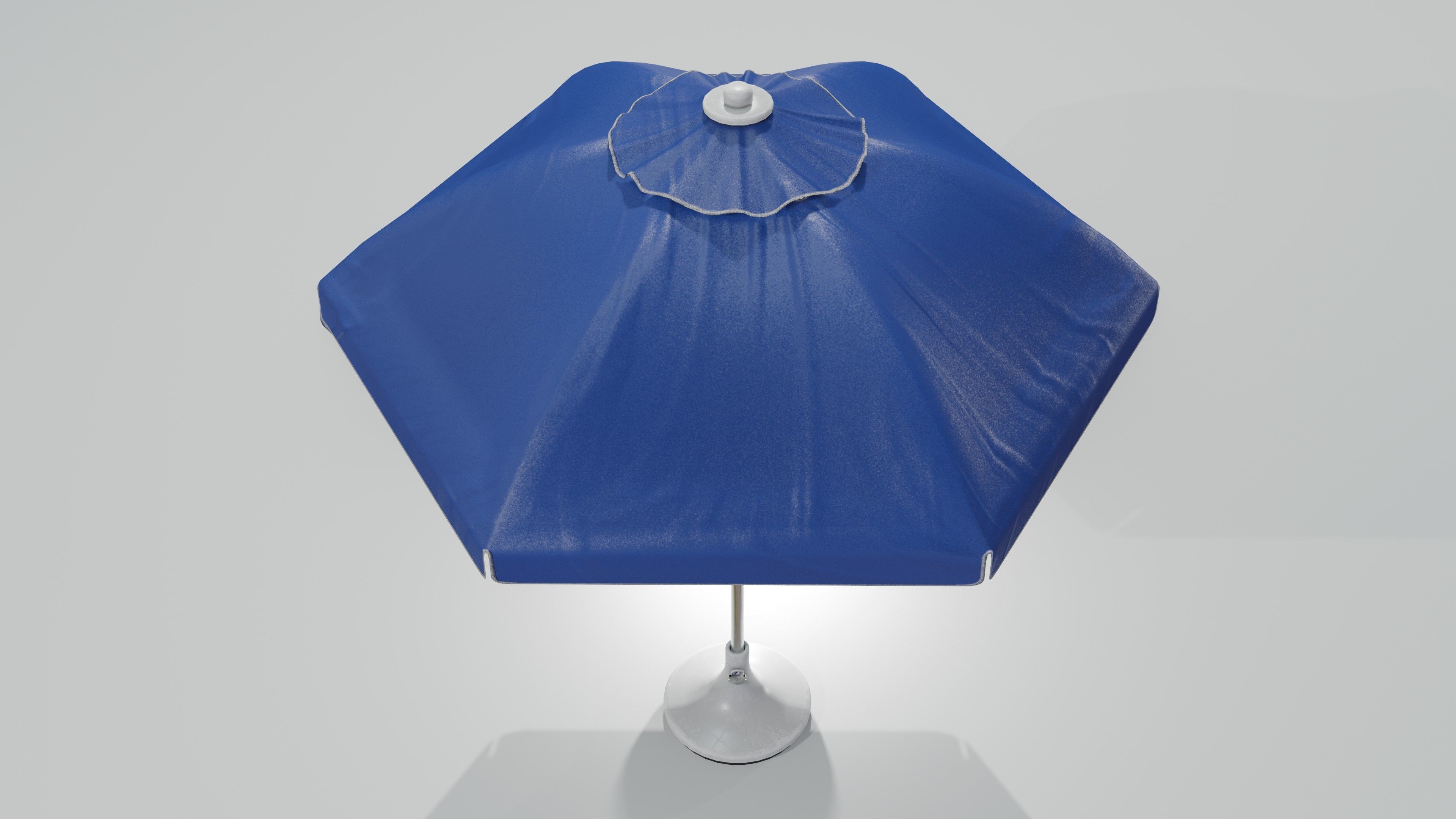 Sunshade umbrella Low-poly 3D model_28