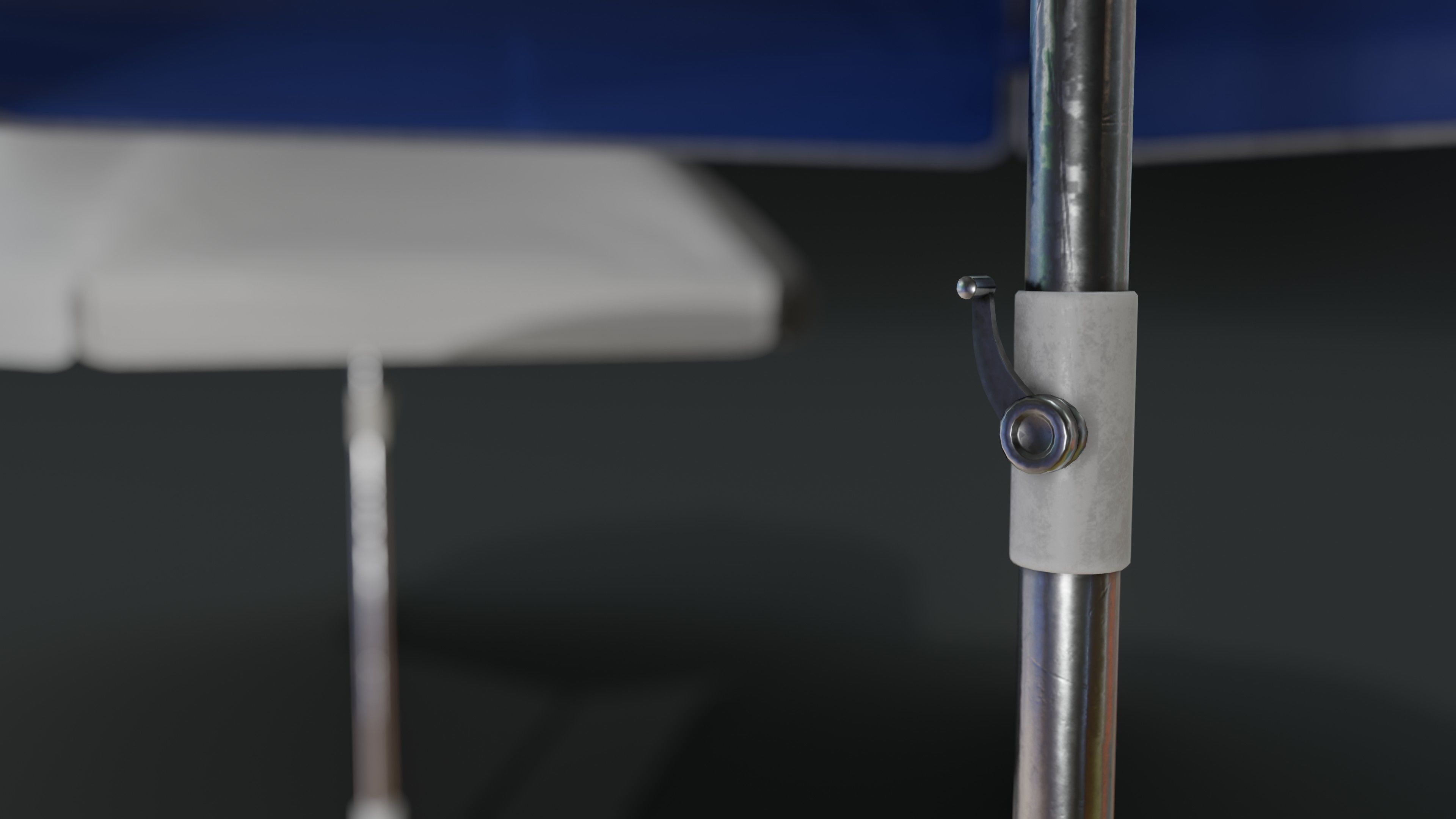 Sunshade umbrella Low-poly 3D model_26