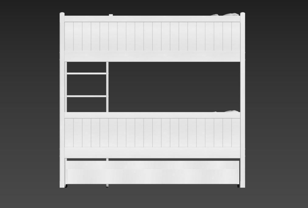 Bunk bed 3D model_11