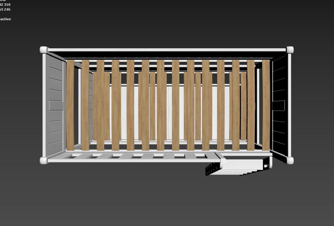 Bunk bed 3D model_17