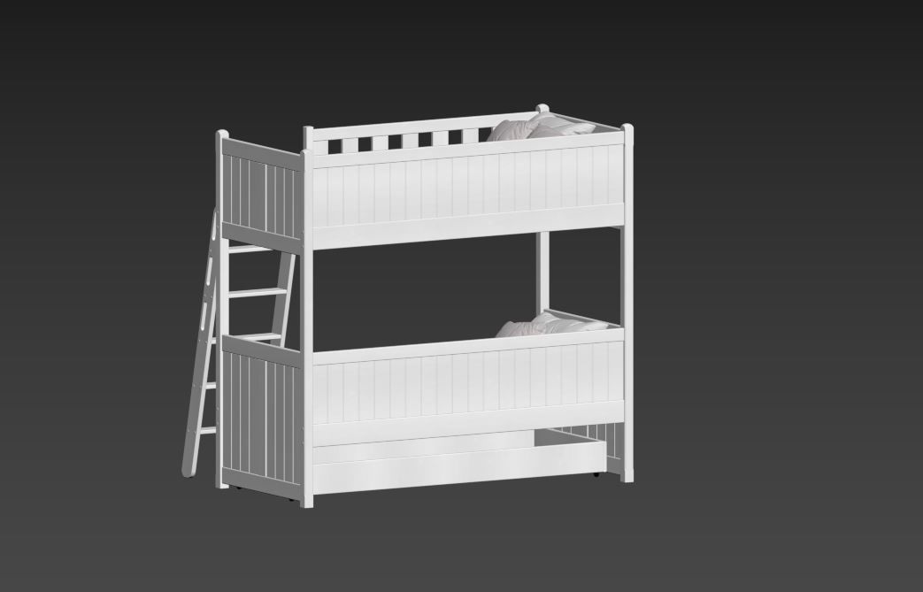 Bunk bed 3D model_12