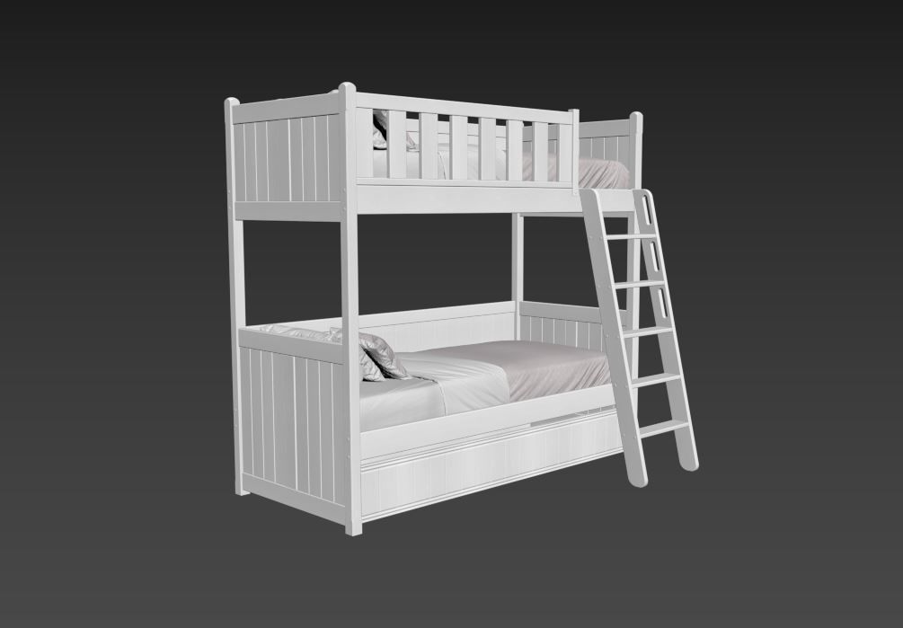 Bunk bed 3D model_14