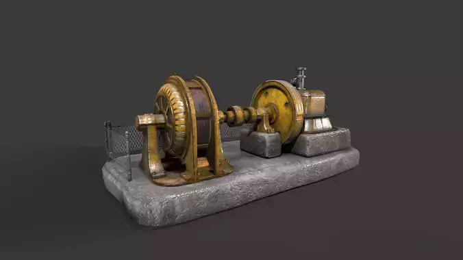 Water turbine Generator 3D model