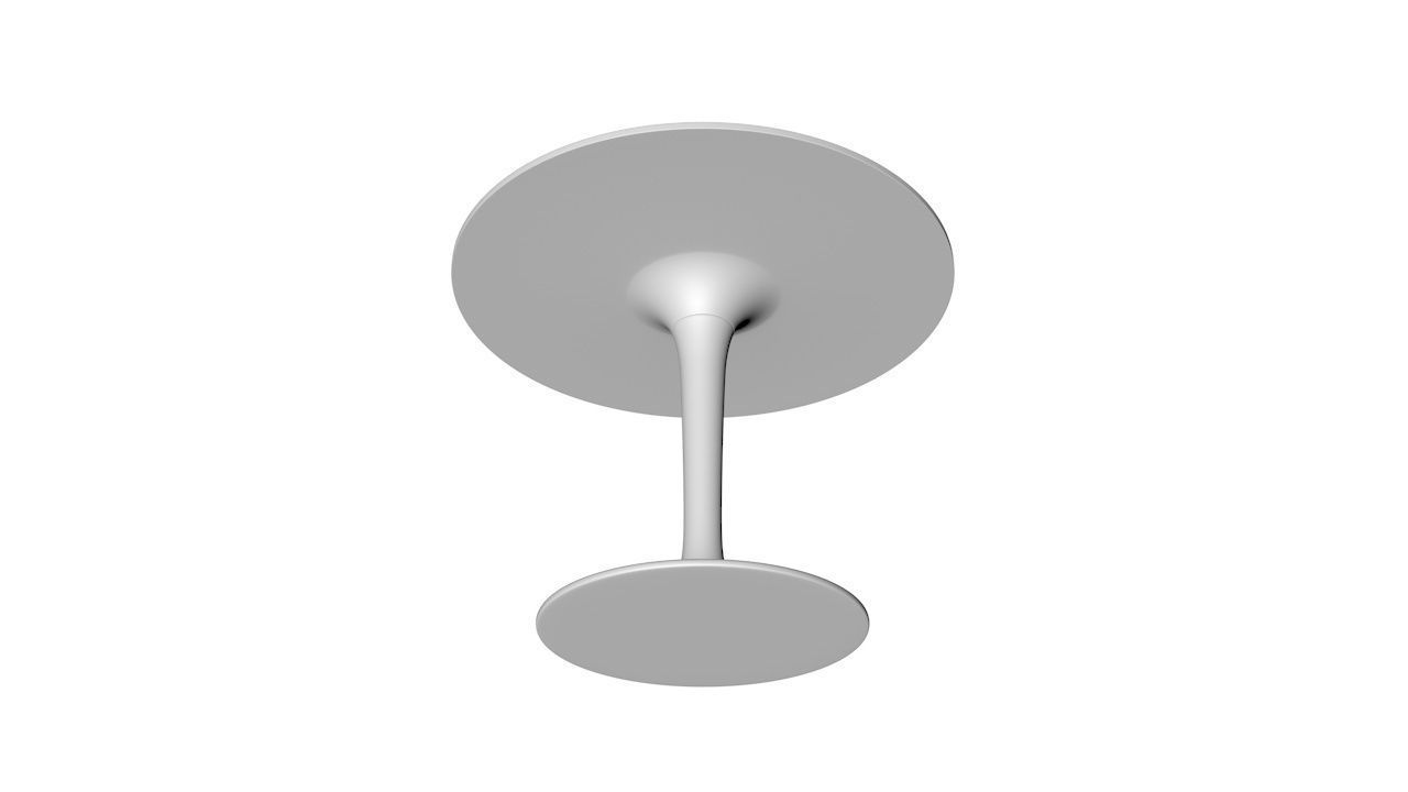 Table Round IKEA DOCKSTA 3D model_3